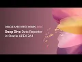 Deep Dive Data Reporter in Oracle APEX 26 1