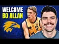Eagles Pick Bo Allan AFL Draft Day 1 Reaction