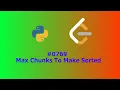 No Sound Leetcode 769 Max Chunks To Make Sorted