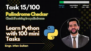 Palindrome Checker in 5 Minutes Task - Learn Python programming with 100 tasks