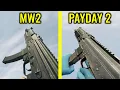 COD MW2 2022 vs PAYDAY 2 - Weapons Comparison