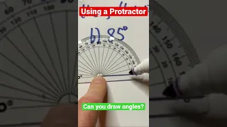 Protractors What You NEED TO KNOW To Draw Angles Shorts Shorts Angles Mathsscam 