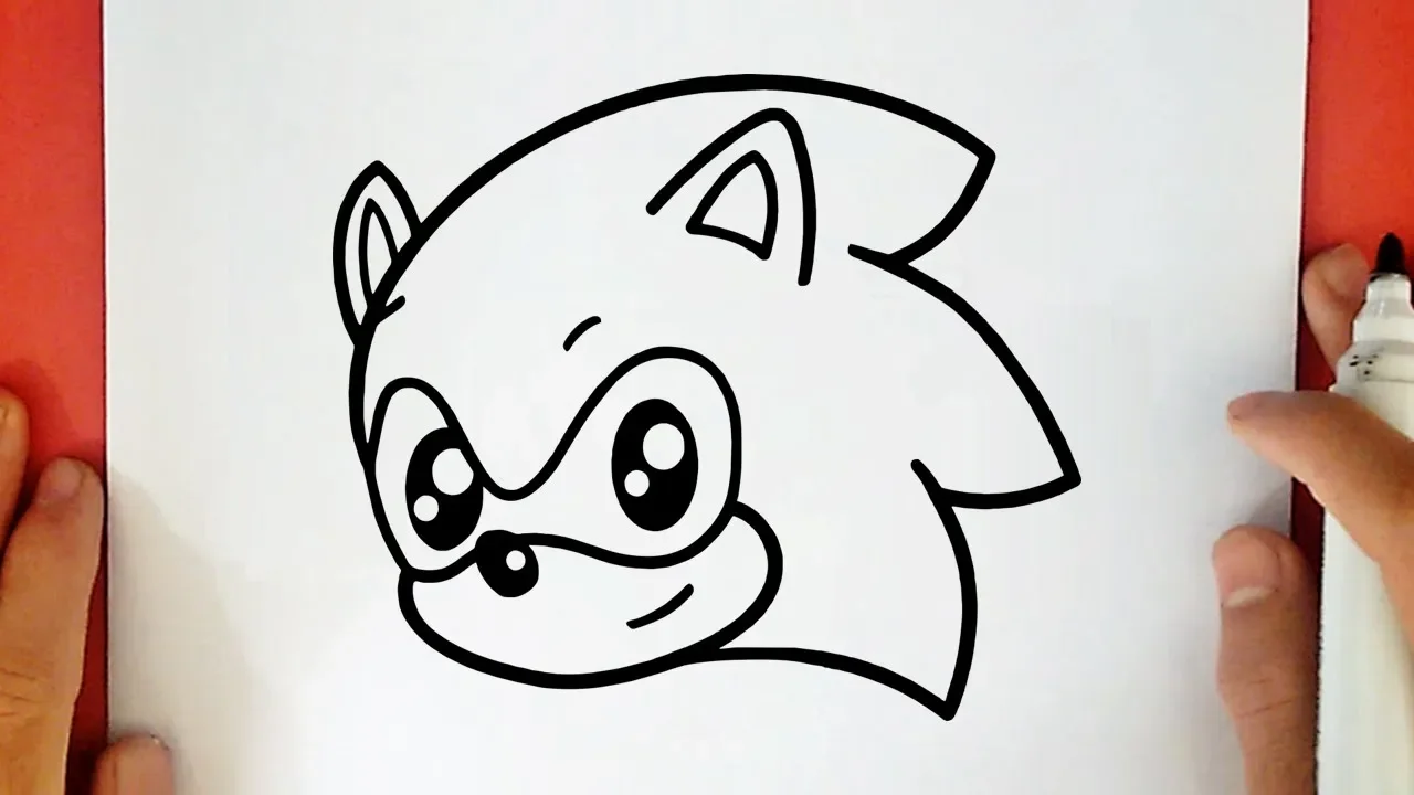 HOW TO DRAW CUTE SONIC