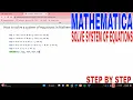 How To Solve A System Of Equations In Mathematica