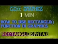 How to draw a rectangle or square in c programming Graphics in By TECHNICAL GOLD