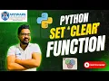 Python Set clear Function Explained Remove All Elements from a Set