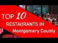 Top 10 best Restaurants in Montgomery County Maryland