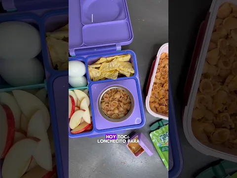 Lunch para Middle School + High School 🍱❤️ ¿Comerán lo mismo? #Shorts