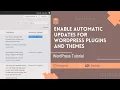 How to Enable Automatic Updates for WordPress Plugins and Themes