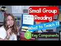 7 Small Group Reading Components Using Decodable Text
