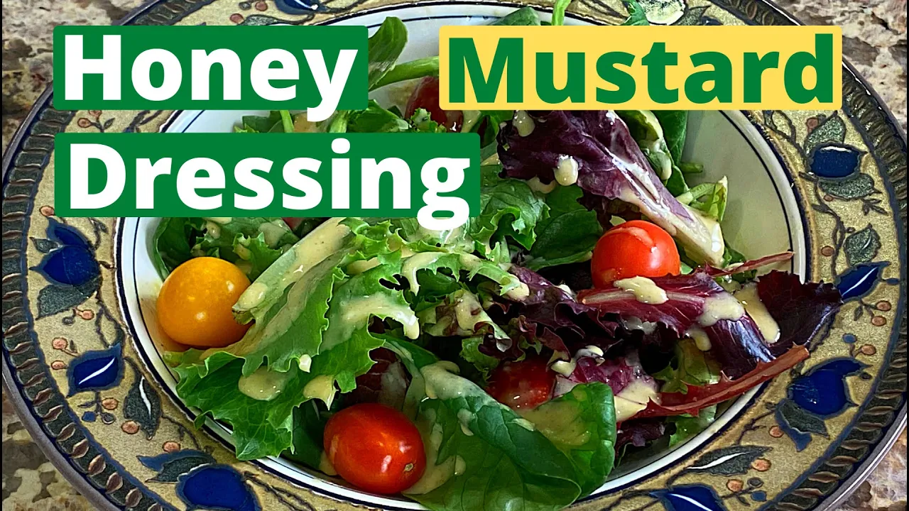 Healthy Honey Mustard Dressing Is Perfect For salads, Sandwiches & Veggies & Dipping Sauce