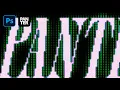 How to Create Pixelated Text Glitch Effect in Photoshop - VHS Analog