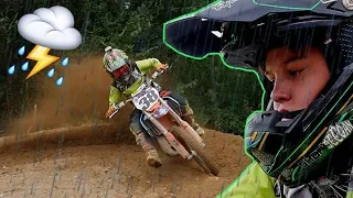 motocross training in rain storm ktm orange brigade camp in north carolina