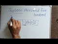 Thirteen Thousand Five Hundred only 13500 Spelling hindi english Hindi