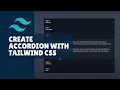 How to create accordion with tailwind css
