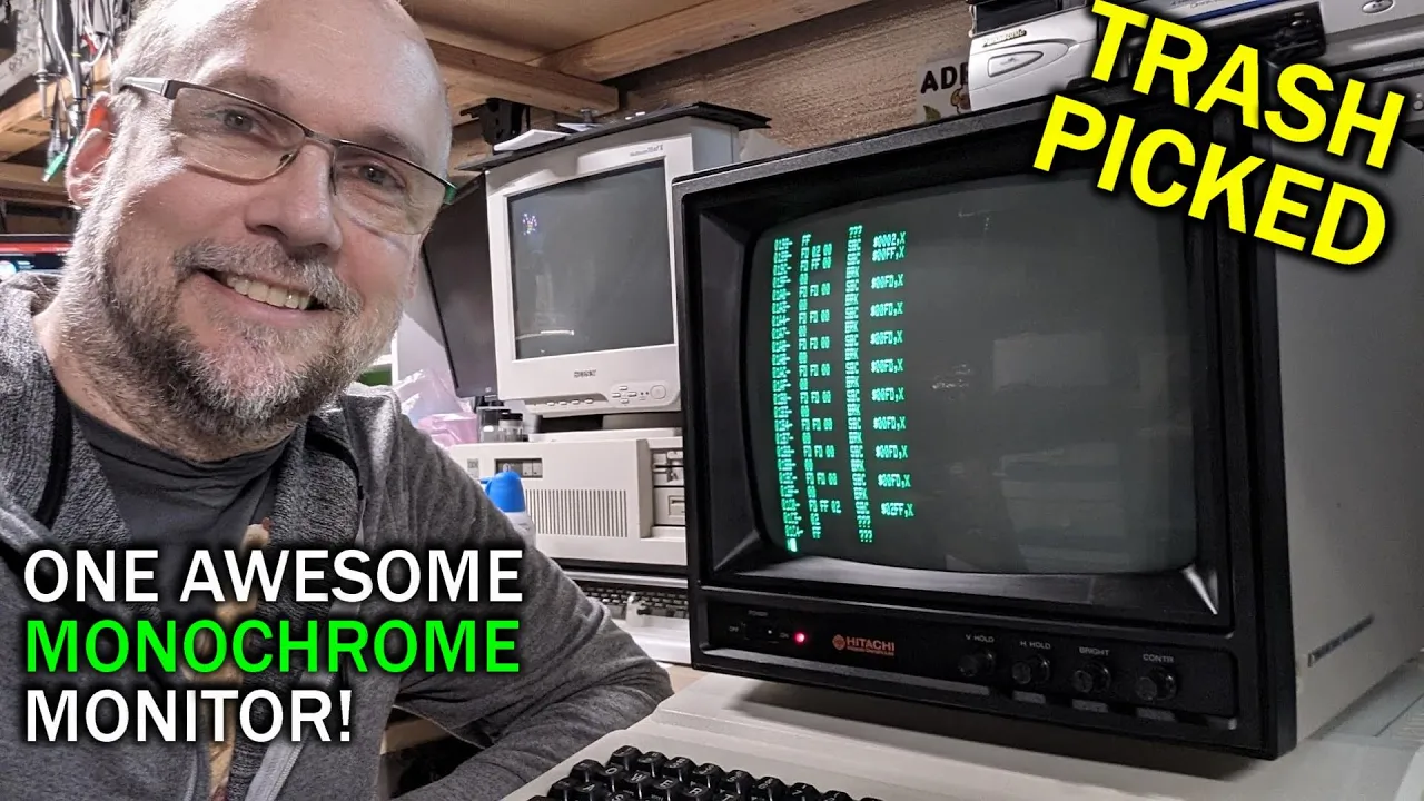 A perfect pair to the Apple II: Hitachi VM-129U #rescue