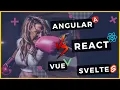 Angular vs React vs Vue Cual es mejor Cual paga mas