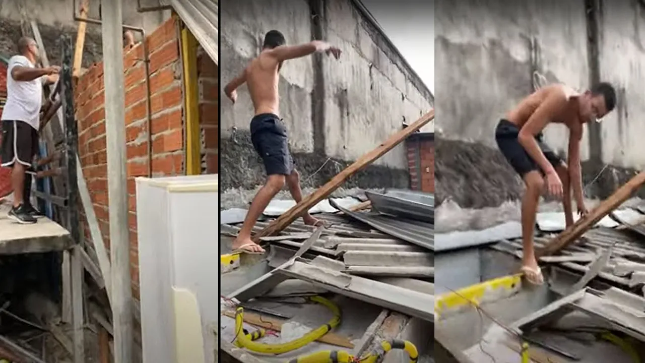 URGENTE -  O nosso telhado CAIU durante o AO VIVO