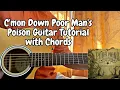 C'mon down - Poor Man's Poison // Guitar Tutorial with Chords (Lesson)