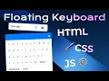Create a Floating On-Screen Keyboard with HTML CSS and JavaScript