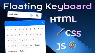 Create a Floating On-Screen Keyboard with HTML CSS and JavaScript