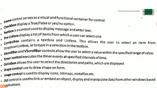 Class VIII Sub Computer Ch 10 Introduction to visual Basic Part 2