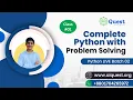 Introduction to Complete Python Programming with Problem Solving Class 01