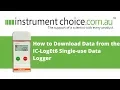 How to Download Data from the IC-LogEt6 Single-Use Data Logger