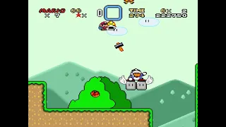 TAS SNES Super Mario World no powerups maximum exits by PangaeaPanga in 1 18 23 22