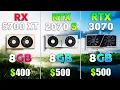RTX 3070 vs RTX 2070 SUPER vs RX 5700 XT - Test in 8 Games