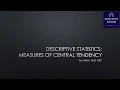 Descriptive Statistics part 2
