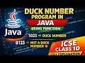 Duck Number Program in Java Using Function Full Explanation ICSE Class 10