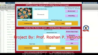 Image Steganography Using DWT Algorithm With Source Code DWT Based Image Steganography Matlab