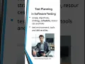 Testing Process in Software Testing-Test Planning in Software Testing-Test Design-Test Automation