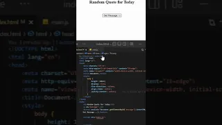 How to make a random quote generator html css JavaScript
