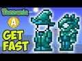 Terraria how to get Frost Armor EASY Terraria Frost Helmet Breastplate Leggings