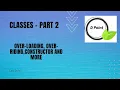 Python Tutorial - Part 7 Overloading Overriding Constructor public vs private