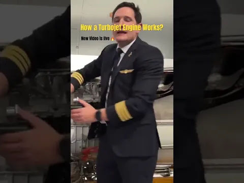 How a Turbojet Engine Works?  #aviation #jetengine #flightstudent