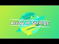 Array of Strings in Kotlin in Hindi