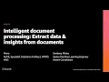 AWS re Invent 2020 Intelligent document processing Extract data insights from documents