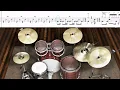 Olivia Dean - So Easy (To Fall In Love) (Drum Transcription Sheet Music Score, Virtual Drums)