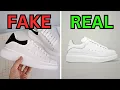 Alexander McQueen real vs fake shoe 2024
