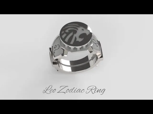 Leo Zodiac Ring video thumbnail