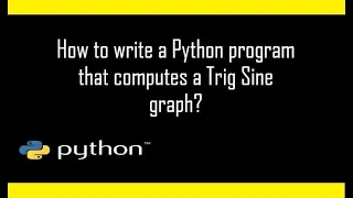 How to draw a Sine graph using Python Turtle