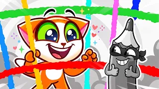 What Did the Gray Crayon Do? ✏️ Funny Kids Story | Purr-Purr Stories