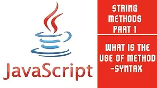 Java Script String Methods Part 1 Lecture 20