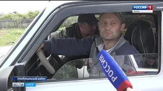 На разбитом участке трассы Шербакуль-Солнцево приступили к строительным работам