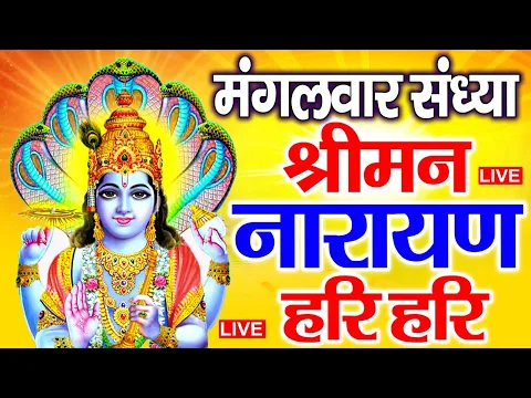 Download MP3 LIVE रविवार स्पेशल : विष्णु मंत्र - Vishnu Mantra श्रीमन नारायण हरि हरि | Shriman Narayan Hari