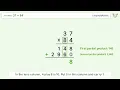 37 x 84 Long Multiplication - Step-by-Step