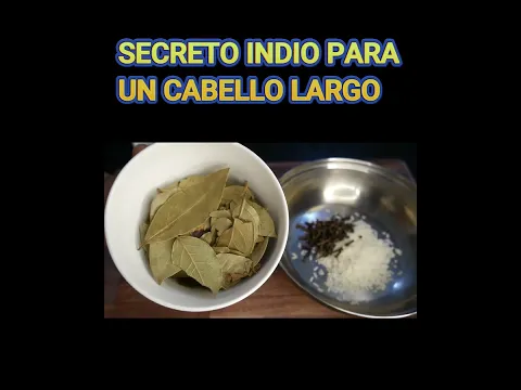 Secreto indio para un cabello largo en pocos dias.#shorts